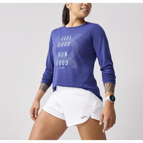 Brooks Women's White Chaser 2.0 Running 3" Shorts Size S - Picture 10 of 10